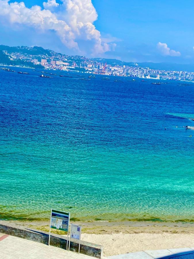 Disfruta Del Mar Y La Brisa Marina - Xanela Ao Mar Apartman Moaña Kültér fotó